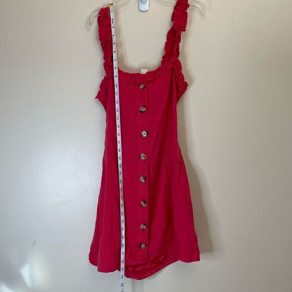 Linen| New! Skylar+Madison| Medium| Open tie Back| Shirt Dress - Picture 4 of 13